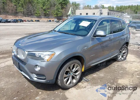 2015 BMW X3 xDrive28I z USA, uszkodzony, nr VIN 5UXWX9C50F0D57447
